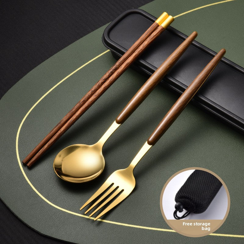 Stainless steel forks chopsticks and spoons