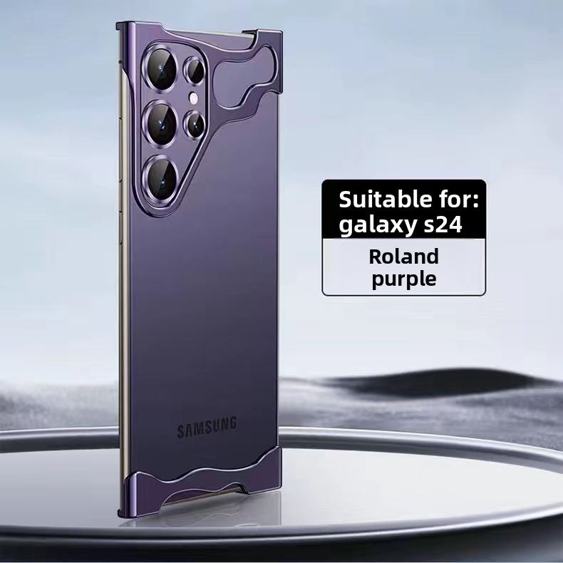 Frameless metal irregular four-corner anti-drop protective case
