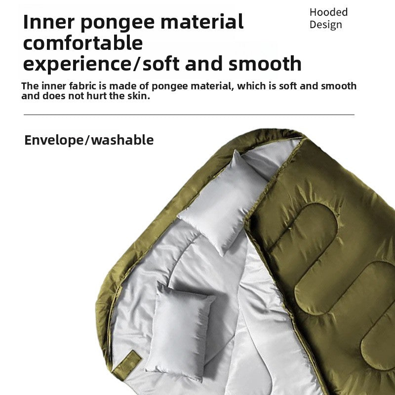 Portable Warm Autumn and Winter Camping Sleeping Bag
