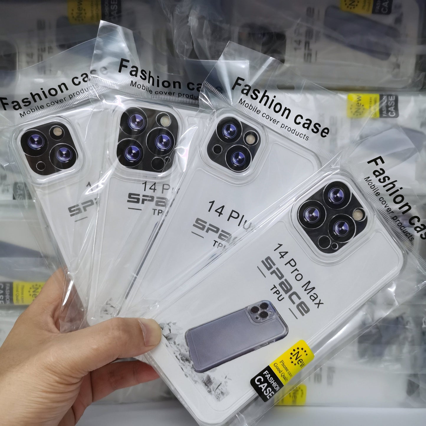 Transparent protective soft case for mobile phone