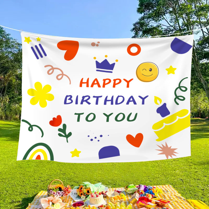 Outdoor decorative banners and cloths