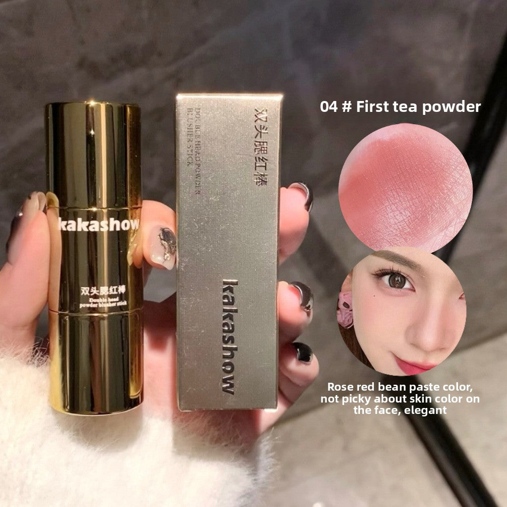 Double Head Blush Stick Natural Red Low Saturation Delicate Expansion Color
