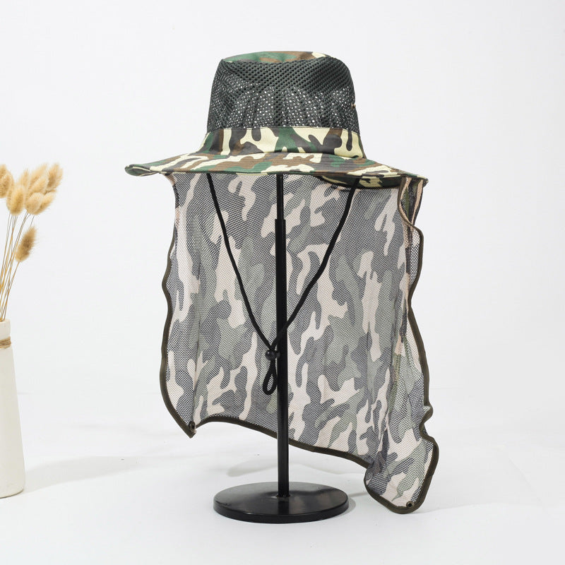 A 15CM wide-brim hat for men's outdoor use