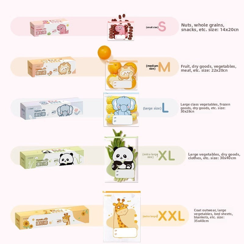Sealed storage bags for mothers, babies and children