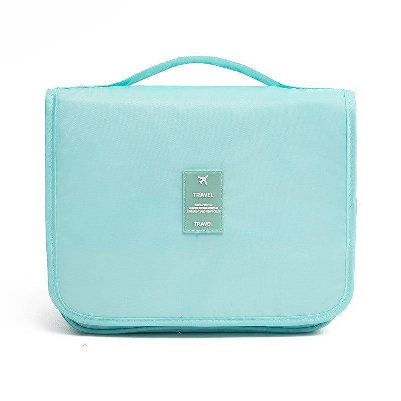 Waterproof large-capacity dry-wet separation cosmetic storage bag