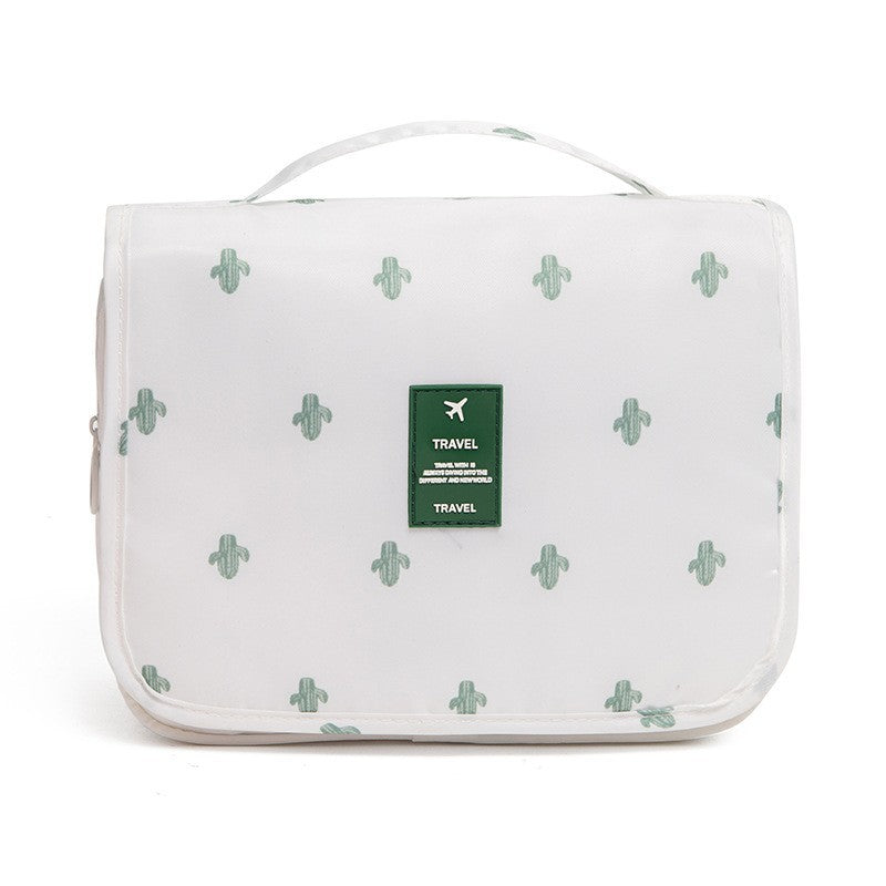 Waterproof large-capacity dry-wet separation cosmetic storage bag