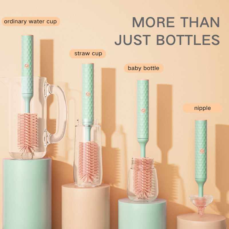Electric baby bottle brush cleaning brush set