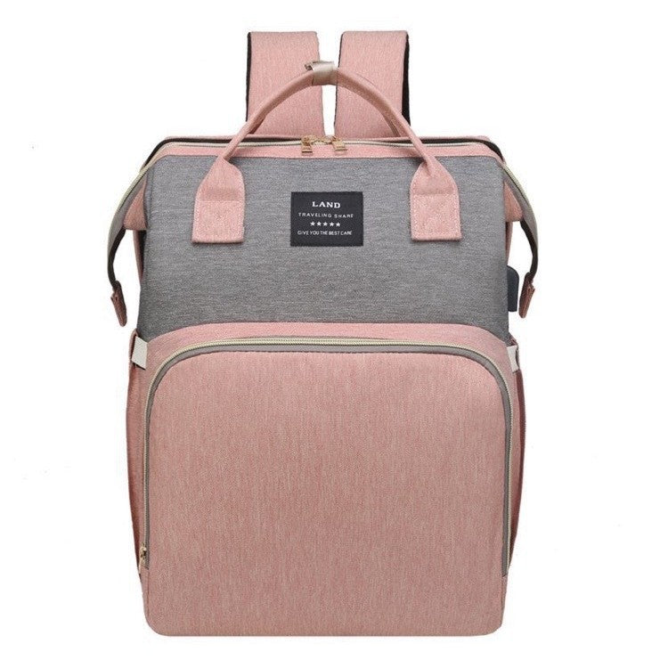 Mummy Bag Backpack with Foldable Crib β Your Ultimate Baby Care Companion!