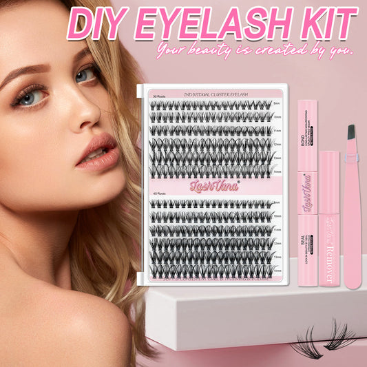 Segmented Self-Grafting False Eyelashes Set