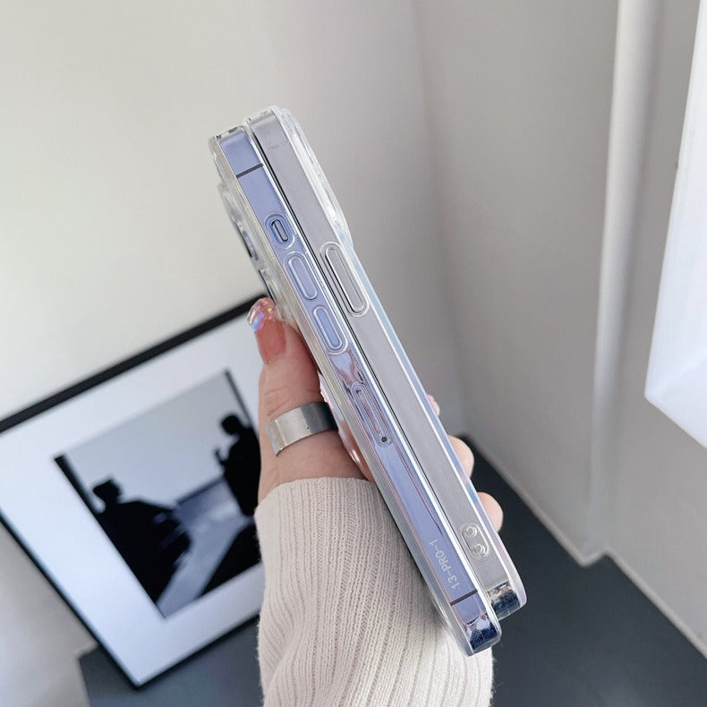 Transparent protective soft case for mobile phone