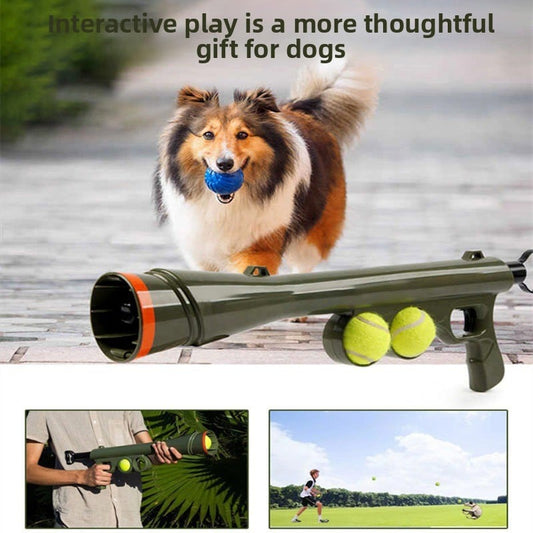 Pet Dog Tennis Launcher – Fun, Training, and Exercise in One!