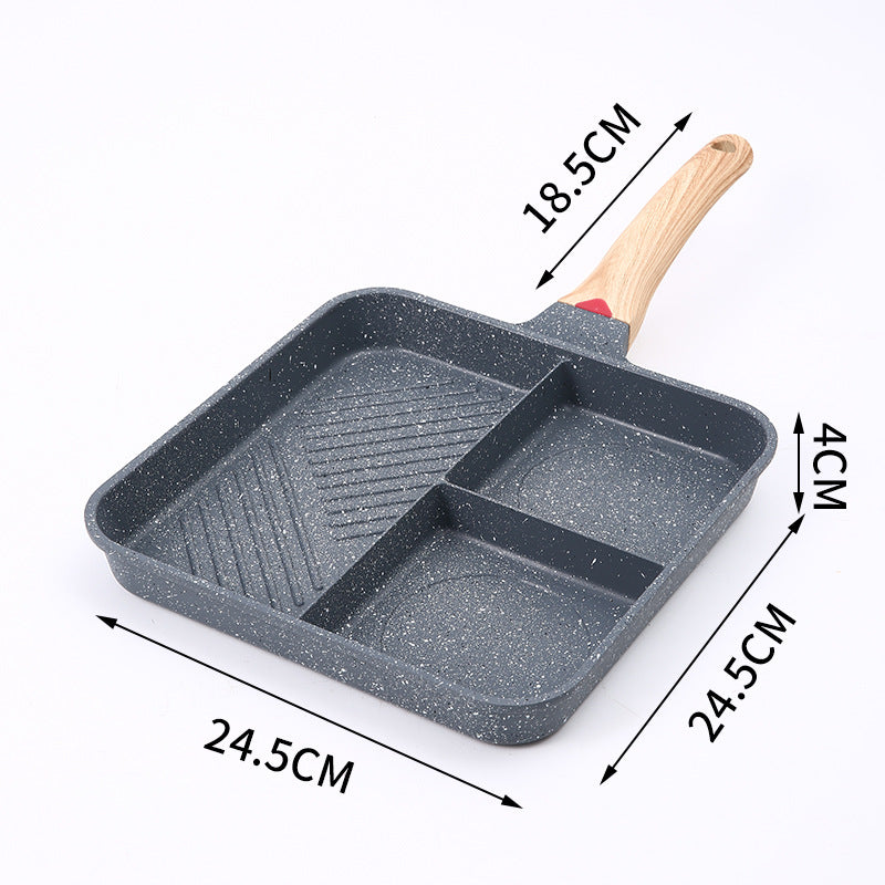 Four-hole breakfast egg burger pot