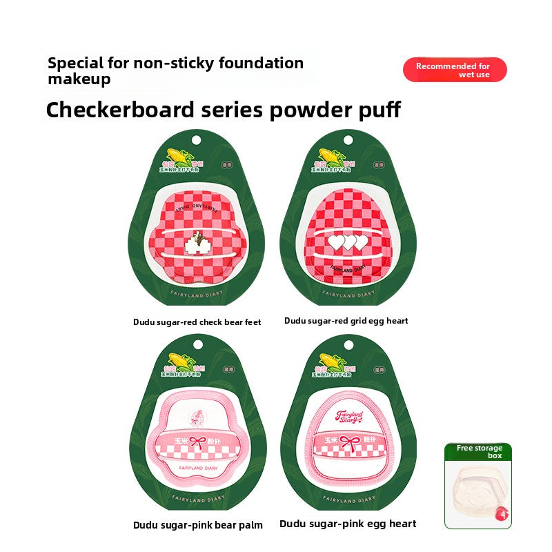 Non-sticky powder foundation cushion