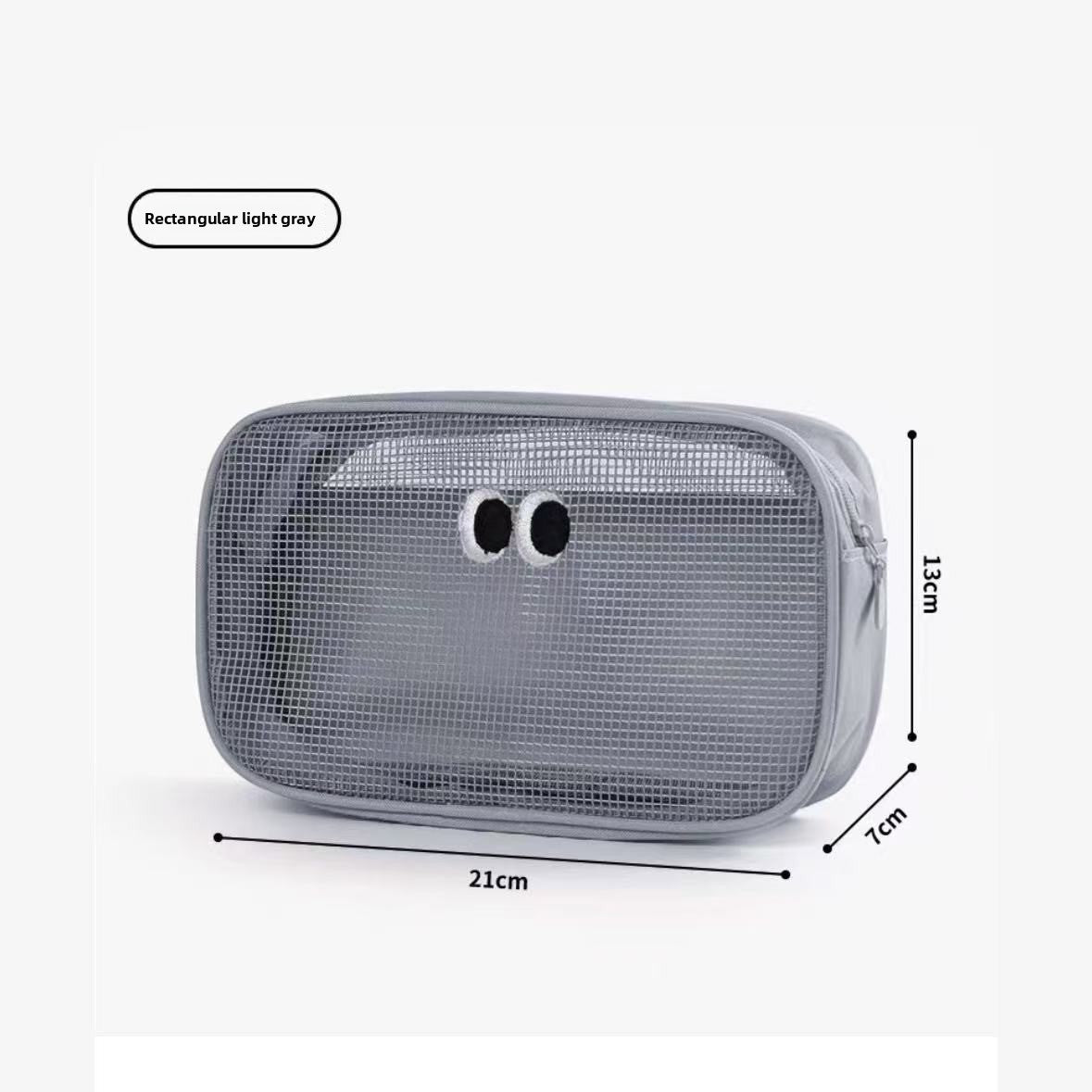 Three-Dimensional Large Capacity Mesh Makeup Wash Bag