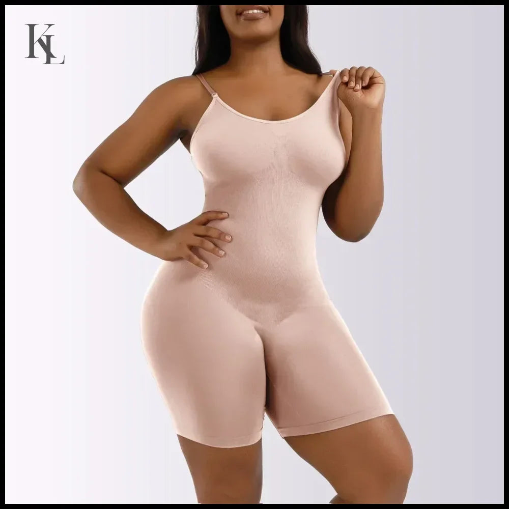 Control full Body Shaper Bodysuit Reducing and Shaping Girdles Beige / L