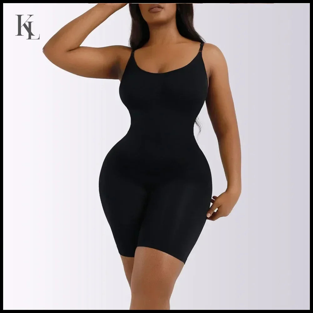 Control full Body Shaper Bodysuit Reducing and Shaping Girdles Black / L