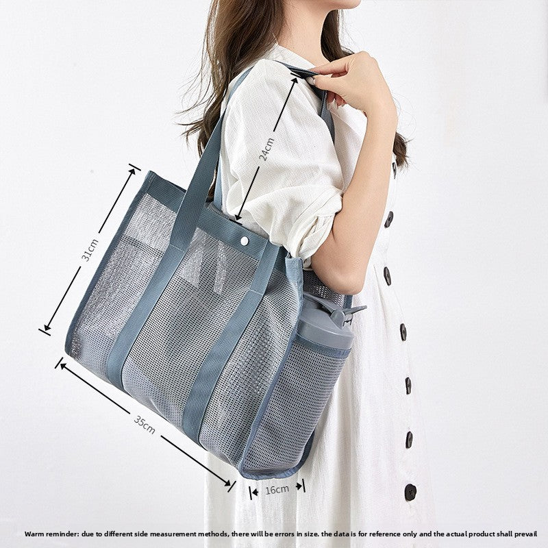 Beach Bag Fashionable Polyester Hollow Fitness Shoulder Bag
