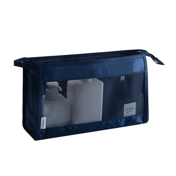 Waterproof large-capacity dry-wet separation cosmetic storage bag