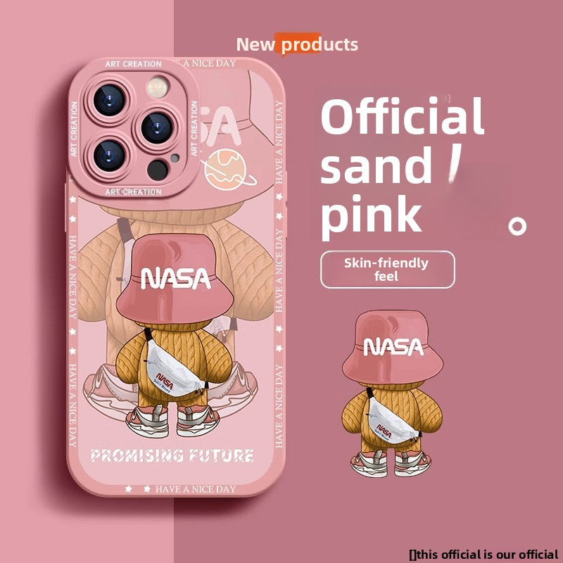 Painted Backpack Bear Mobile phone case