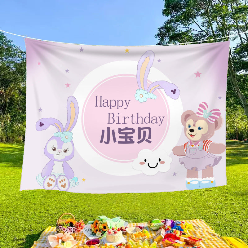 Outdoor decorative banners and cloths