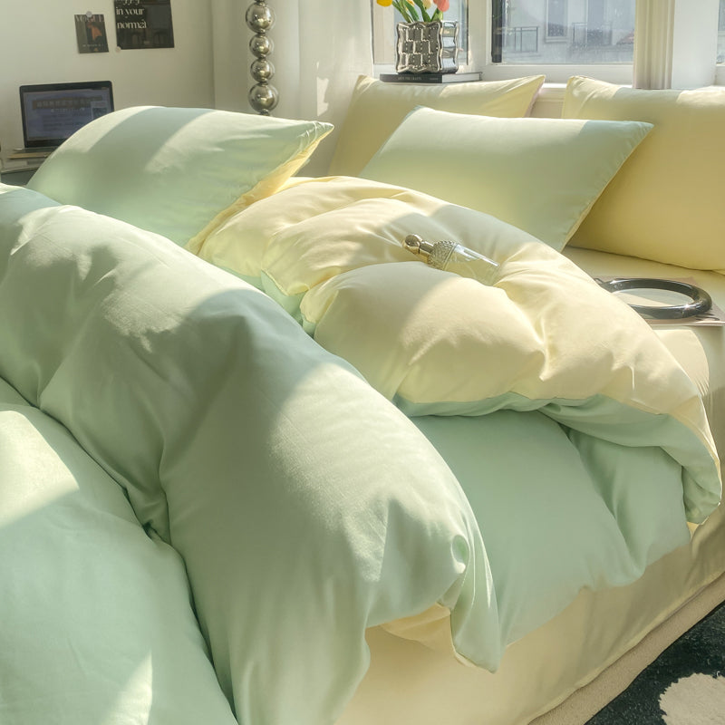 4-piece bedding set, pure cotton bed sheet and duvet cover