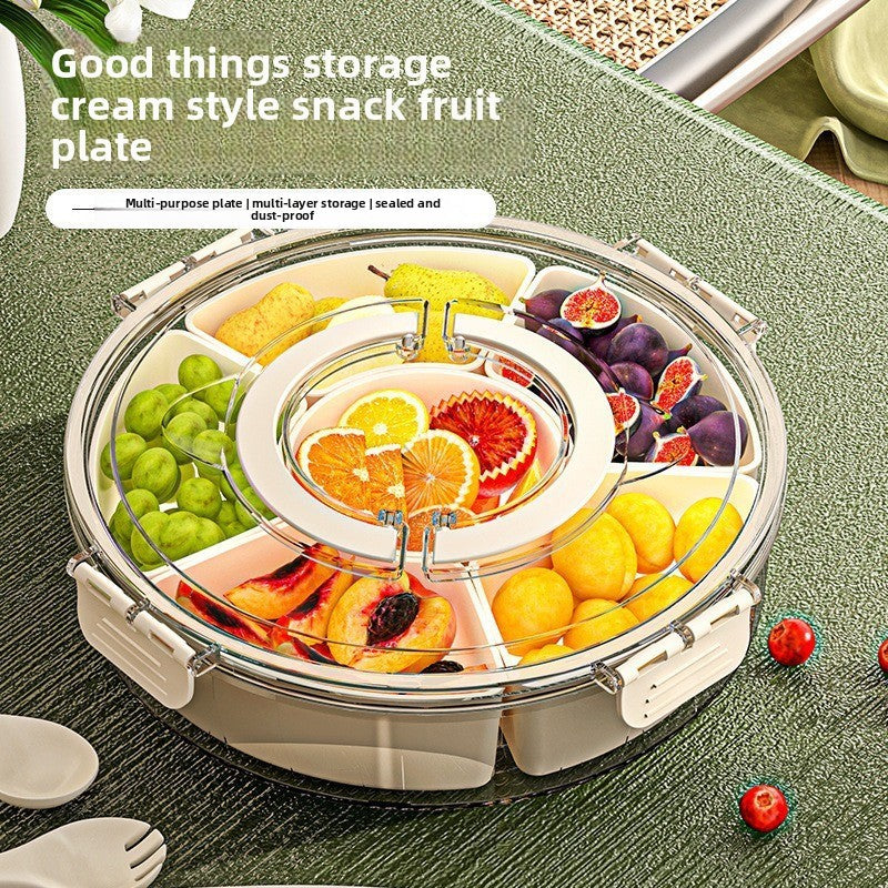 Eight-compartment Storage Box Portable Refrigerator Storage Box