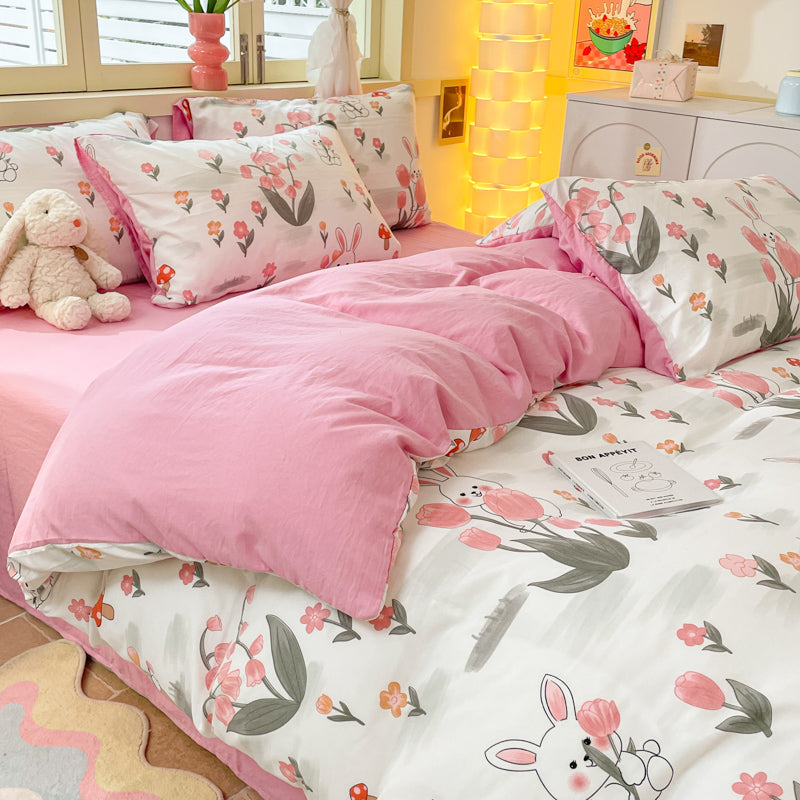 Washed cloud cotton quilt cover, not all-cotton pure cotton sheet