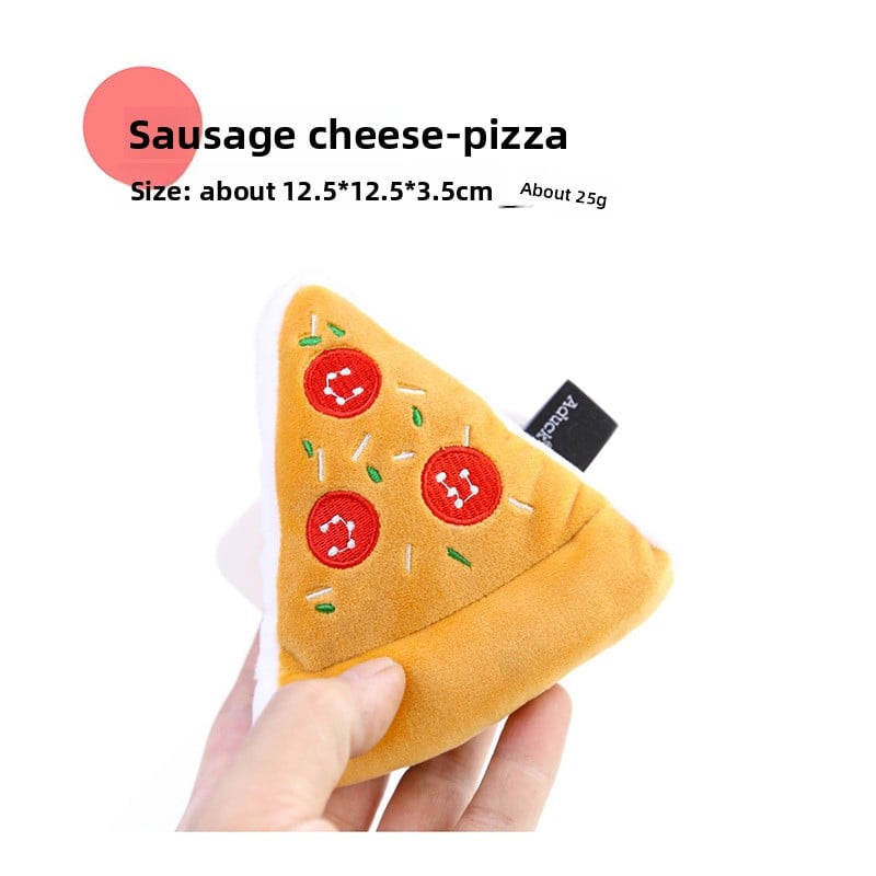 Dog pet toys, shrimp sausages, cheese pizza ice cream cones, training dog toys