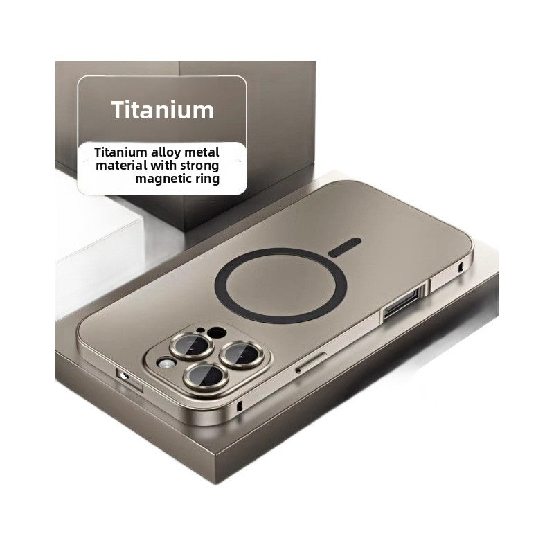 Aluminum alloy frame with glass lens phone caser