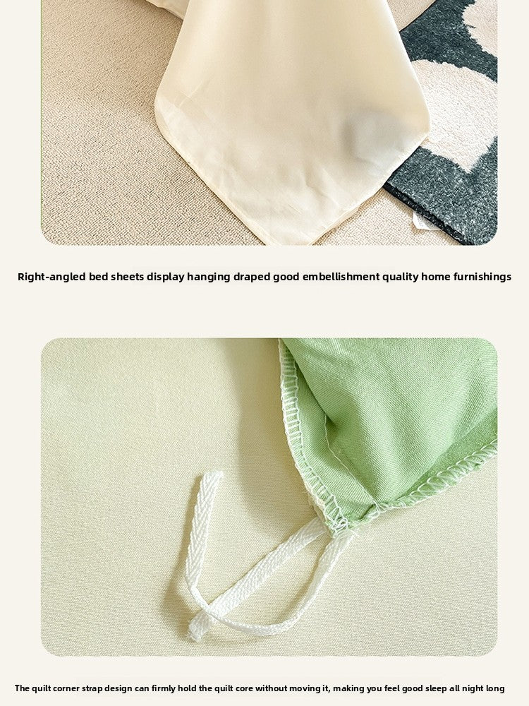 4-piece bedding set, pure cotton bed sheet and duvet cover