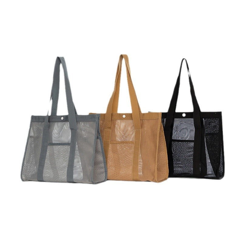 Beach Bag Fashionable Polyester Hollow Fitness Shoulder Bag