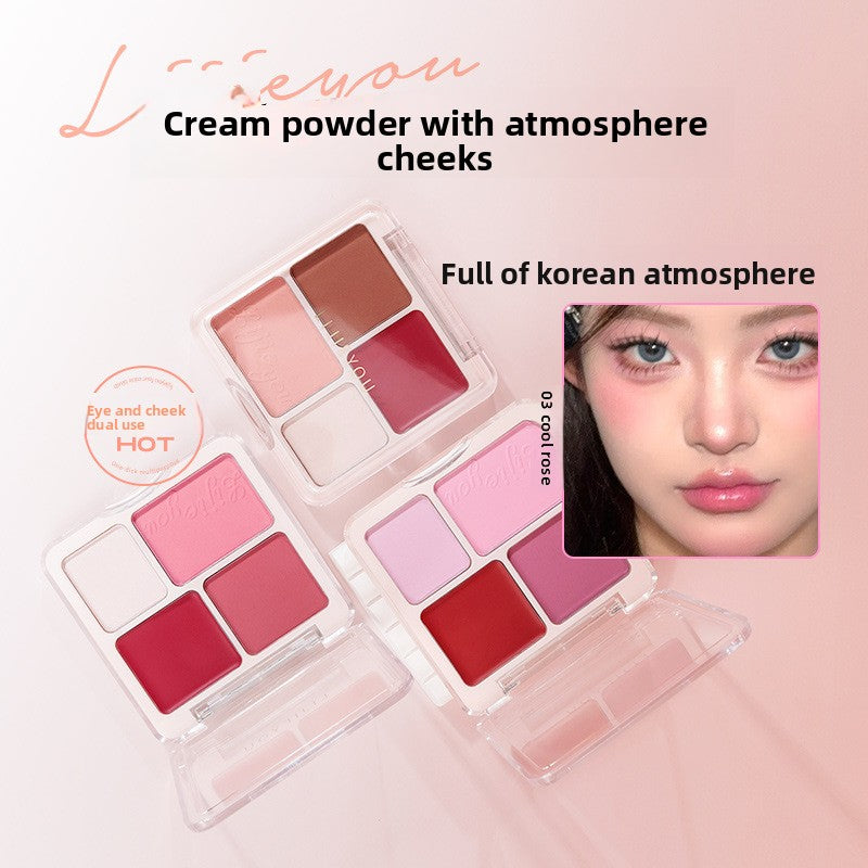Four-color blush plate