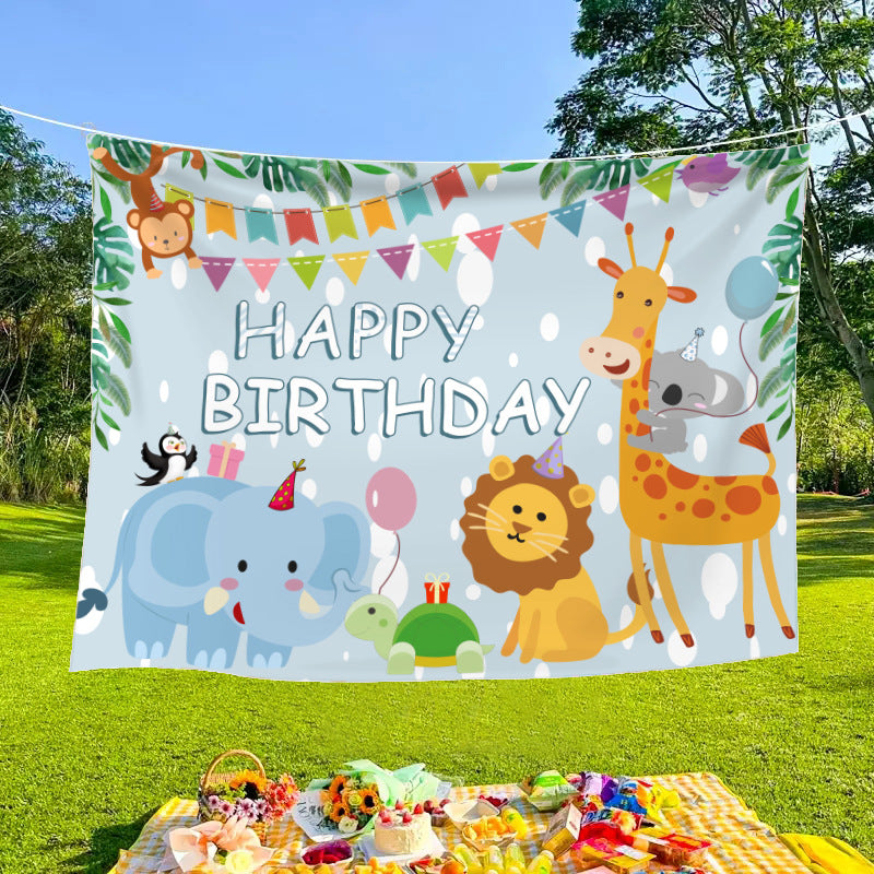Outdoor decorative banners and cloths