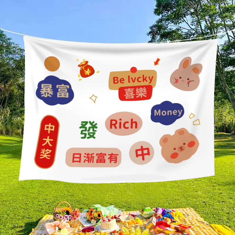 Outdoor decorative banners and cloths