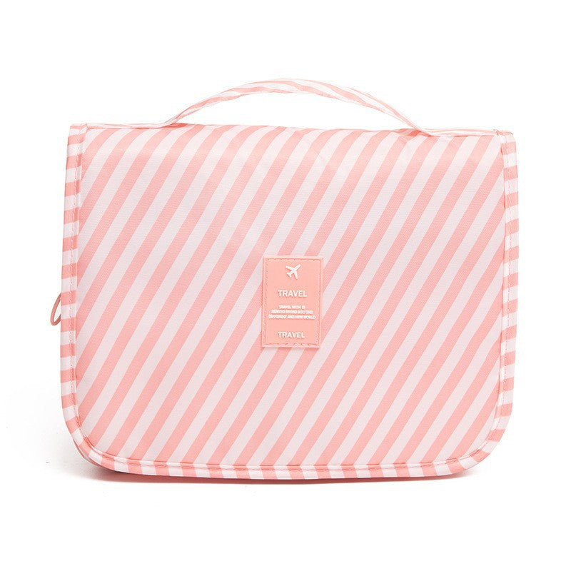 Waterproof large-capacity dry-wet separation cosmetic storage bag