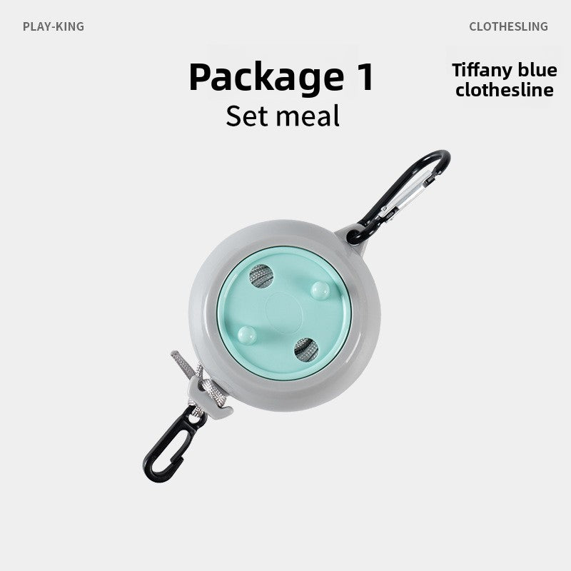 Non-drilled invisible clothes drying line