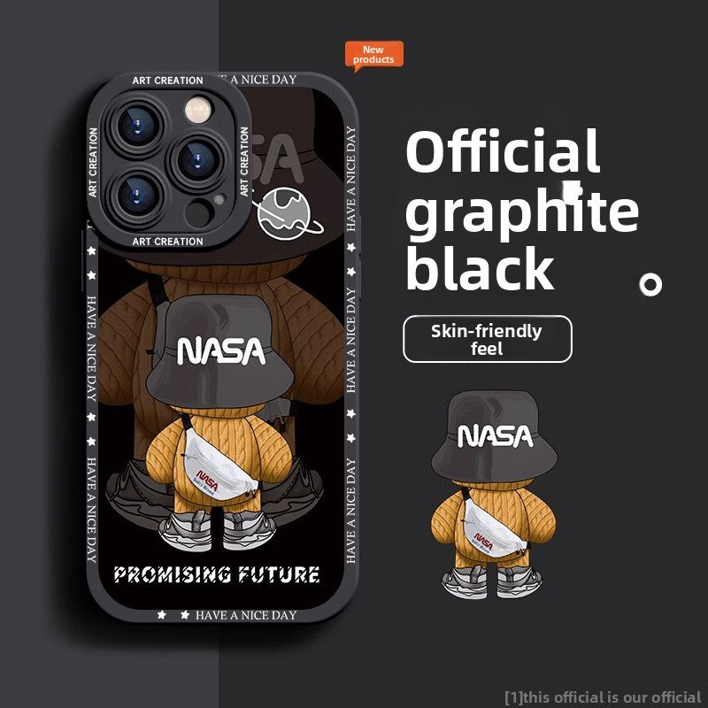 Painted Backpack Bear Mobile phone case