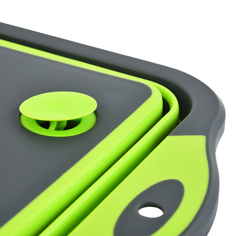 Folding cutting board and fruit basket