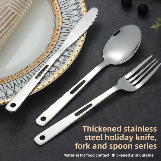 Outdoor knife, fork and spoon Western tableware set