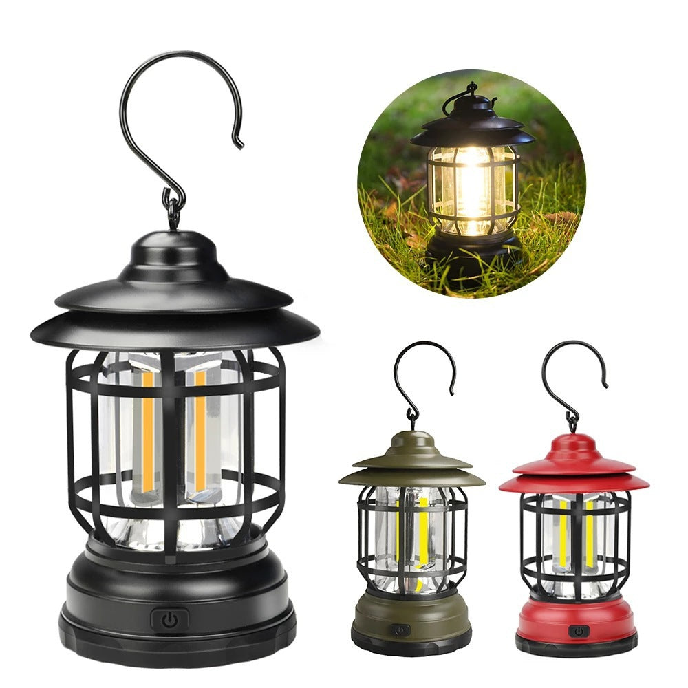 Portable LED camp light and tent light