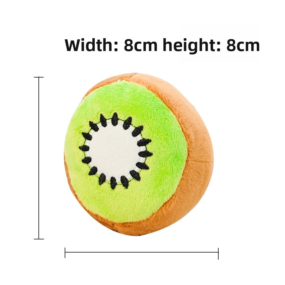 Pet plush avocado toy