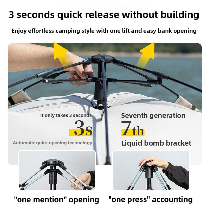 Outdoor Tent Full-automatic Sunscreen Windproof Quick Opening