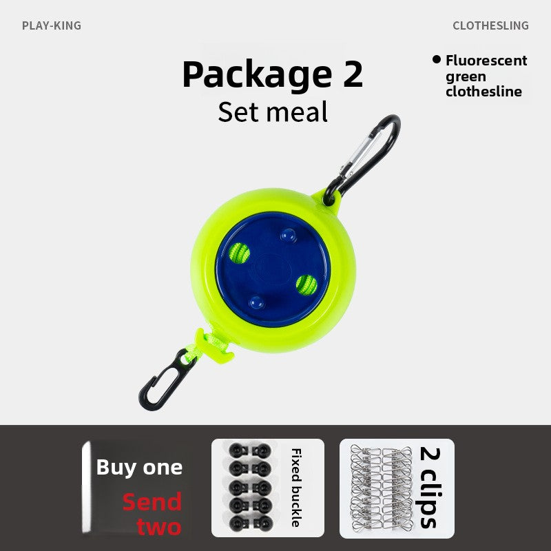 Non-drilled invisible clothes drying line