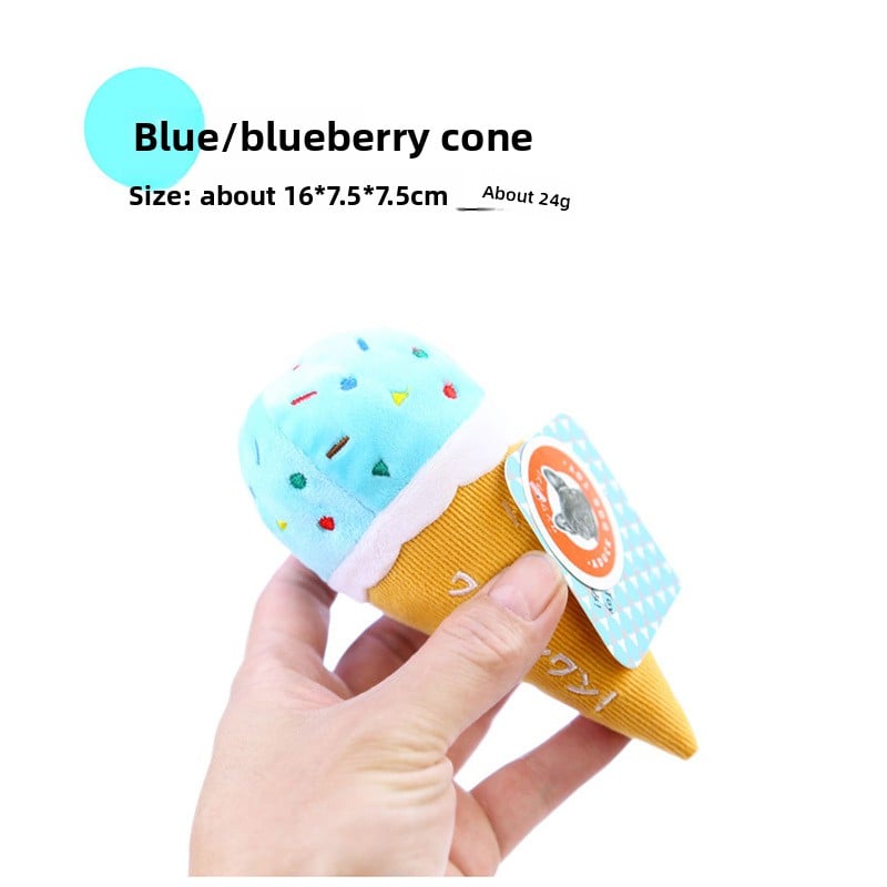 Dog pet toys, shrimp sausages, cheese pizza ice cream cones, training dog toys