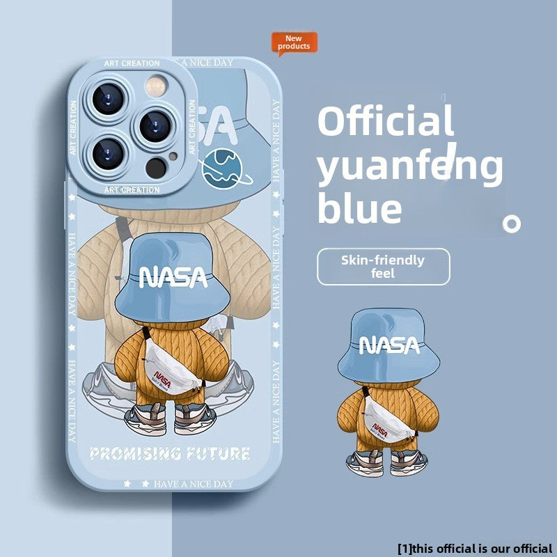 Painted Backpack Bear Mobile phone case