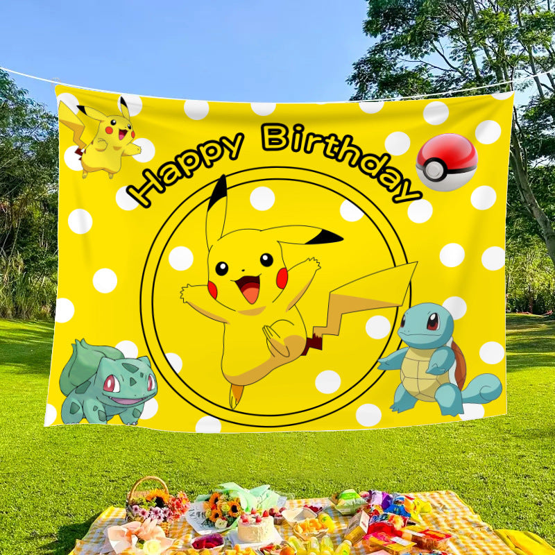 Outdoor decorative banners and cloths