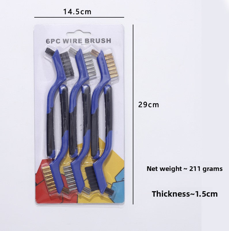 Nine-horse 3pc Double-head set of wire brushes