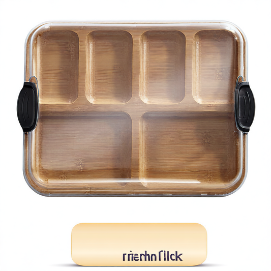 Bamboo cooked food board tray