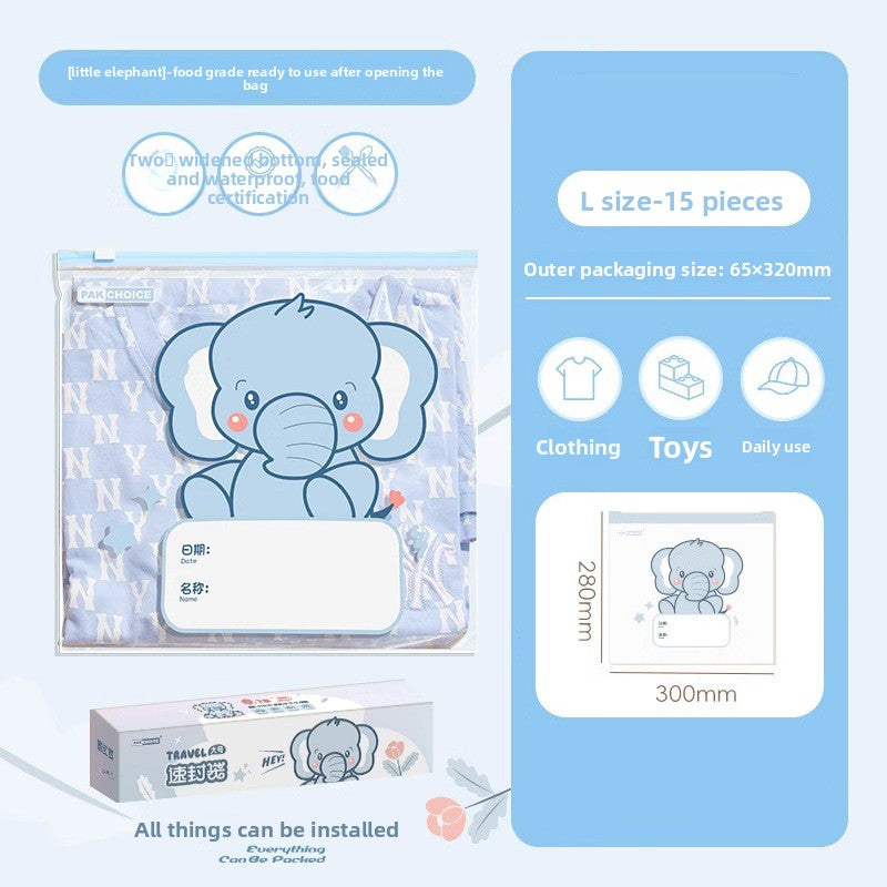 Sealed storage bags for mothers, babies and children