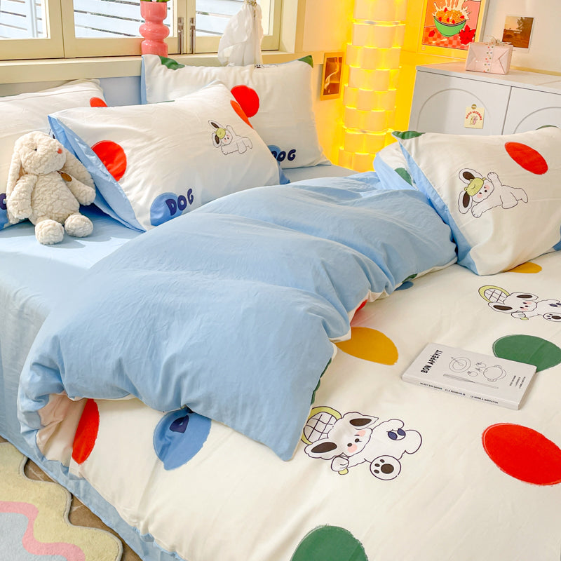 Washed cloud cotton quilt cover, not all-cotton pure cotton sheet